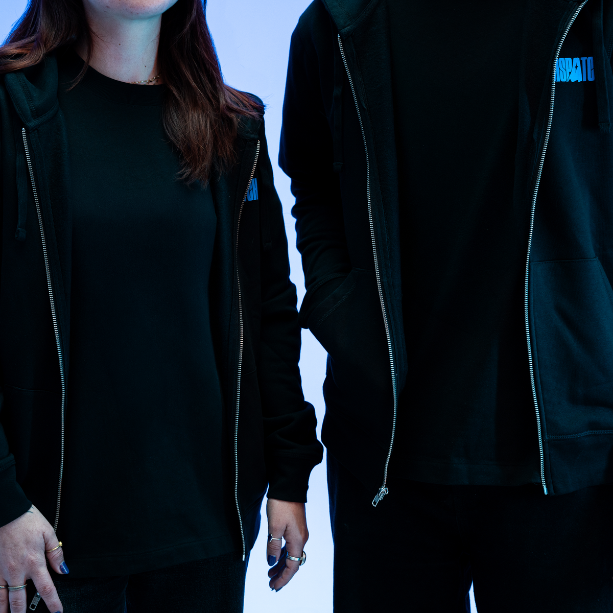 Blue Beef Zip-Up Hoodie