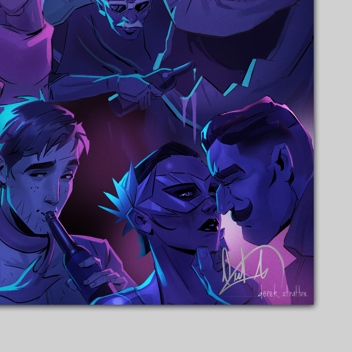 Z-Team Party Album Art (Signed & Numbered)